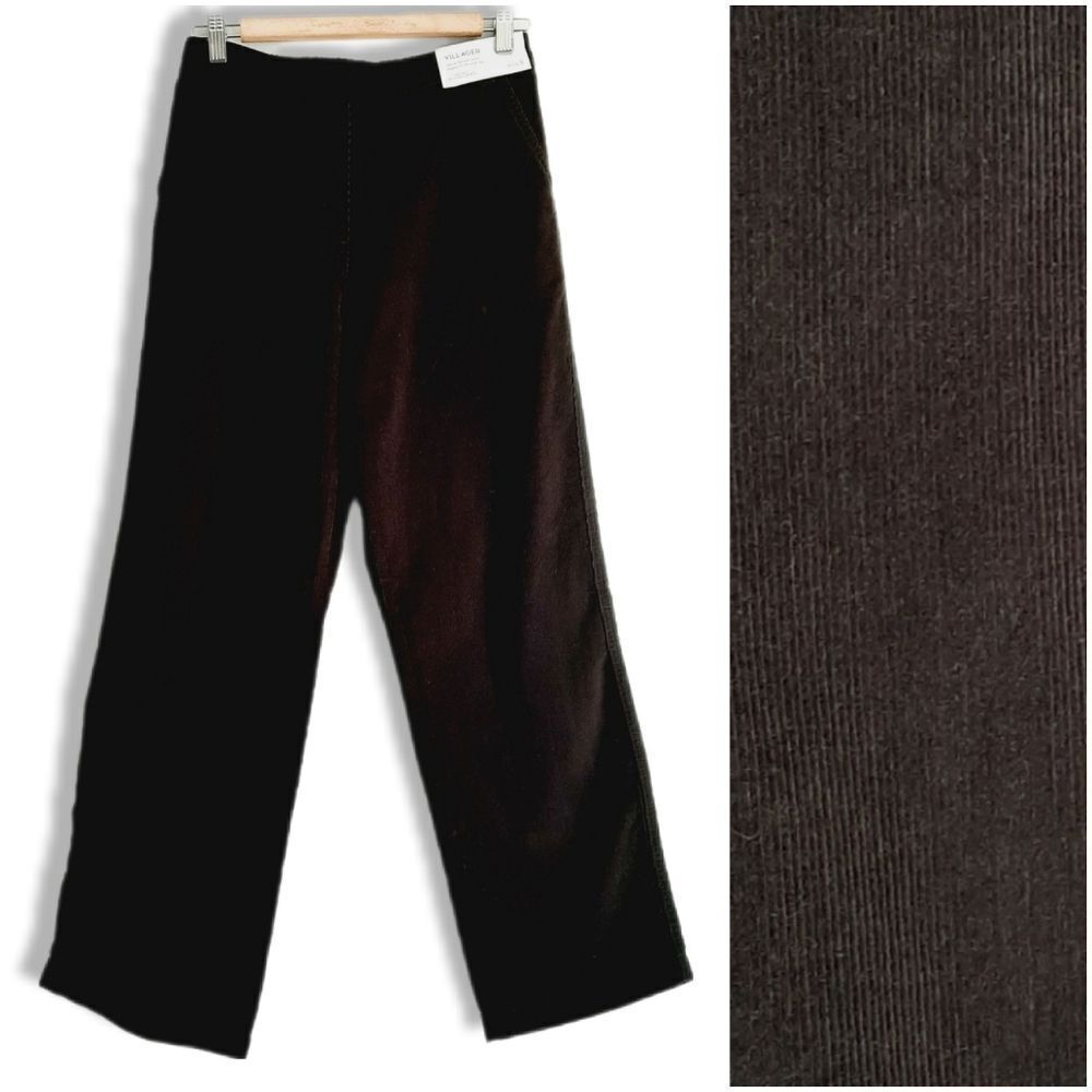 NORTHERN REFLECTIONS New - Villager Pull-On Corduroy Pants Brown Sz S Petite